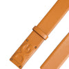 Dolce & Gabbana Brown Leather Buckle DG Logo Embossed Belt