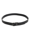 Dolce & Gabbana Black Classic Leather Metal Buckle Belt