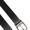 Dolce & Gabbana Black Classic Leather Metal Buckle Belt