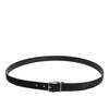 Dolce & Gabbana Black Calf Leather Classic Metal Buckle Belt