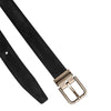 Dolce & Gabbana Black Calf Leather Classic Metal Buckle Belt