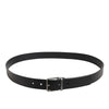 Dolce & Gabbana Black Classic Leather Metal Buckle Belt
