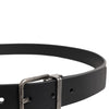 Dolce & Gabbana Black Classic Leather Metal Buckle Belt
