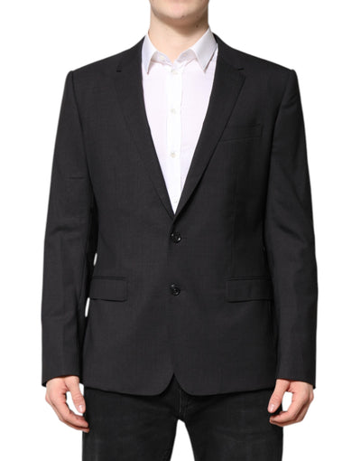 Dolce & Gabbana Dark Gray MARTINI Single Breasted Jacket