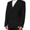 Dolce & Gabbana Black MARTINI Double Breasted Suit Jacket