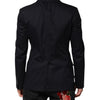 Dolce & Gabbana Dark Blue TAORMINA Cotton Blazer Suit Jacket