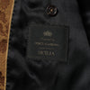 Dolce & Gabbana Brown Floral Jacquard SICILIA 2 Piece Suit