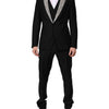 Dolce & Gabbana Black MARTINI Crystal Embellished 3 Pc Suit