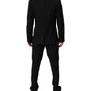 Dolce & Gabbana Black MARTINI Crystal Embellished 3 Pc Suit