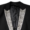 Dolce & Gabbana Black MARTINI Crystal Embellished 3 Pc Suit