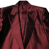 Dolce & Gabbana Bordeaux Silk 2 Piece Single Breasted Suit