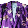 Dolce & Gabbana Purple Silk Animal Print 3 Piece Suit
