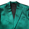 Dolce & Gabbana Green Silk 3 Piece Single Breasted Suit