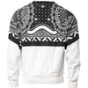 Dolce & Gabbana Black White Bandana Cotton Men Sweatshirt Sweater