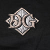 Dolce & Gabbana Black Logo Embroidery Sweatshirt Sweater