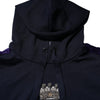 Dolce & Gabbana Black Crown Cotton Hooded Sweatshirt Sweater