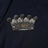 Dolce & Gabbana Black Crown Cotton Hooded Sweatshirt Sweater