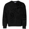 Dolce & Gabbana Black Printed Crew Neck Sweatshirt Sweater