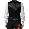 Dolce & Gabbana Green Wool Dress Formal Men Waistcoat Vest