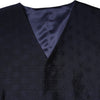 Dolce & Gabbana Dark Blue Logo Wool Formal Men Waistcoat Vest