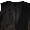 Dolce & Gabbana Dark Brown Dress Formal Men Waistcoat Vest