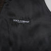 Dolce & Gabbana Dark Brown Dress Formal Men Waistcoat Vest