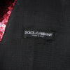 Dolce & Gabbana Red Sequined Dress Formal Men Waistcoat Vest