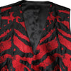 Dolce & Gabbana Red Black Stripe Dress Formal Waistcoat Vest