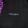 Dolce & Gabbana Purple Sequined Dress Formal Waistcoat Vest