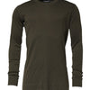 Dolce & Gabbana Dark Green Long Sleeves Crew Neck T-shirt