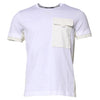 Dolce & Gabbana White Cotton Pocket Short Sleeves T-shirt