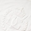 Dolce & Gabbana White Cotton DG Crown Embossed T-shirt