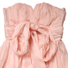Dolce & Gabbana Pink Silk Chiffon A-line Pleated Midi Dress