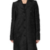 Dolce & Gabbana Black Single Breasted Trench Coat Jacket