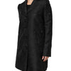 Dolce & Gabbana Black Single Breasted Trench Coat Jacket