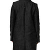 Dolce & Gabbana Black Single Breasted Trench Coat Jacket