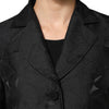 Dolce & Gabbana Black Single Breasted Trench Coat Jacket