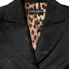 Dolce & Gabbana Black Single Breasted Trench Coat Jacket