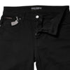 Dolce & Gabbana Black Cotton Logo Mid Waist Skinny Denim Jeans