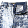 Dolce & Gabbana Blue Washed Print High Waist Denim Jeans
