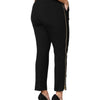 Dolce & Gabbana Black Wool High Waist Zipper Tapered Pants