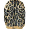 Dolce & Gabbana Multicolor Leopard Mohair Crew Neck Sweater