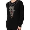 Dolce & Gabbana Black Cashmere Crystal Embellished Sweater