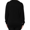 Dolce & Gabbana Black Cashmere Crystal Embellished Sweater