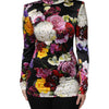 Dolce & Gabbana Multicolor Ortensies Long Sleeves Blouse Top