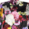 Dolce & Gabbana Multicolor Ortensies Long Sleeves Blouse Top