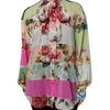 Dolce & Gabbana Multicolor Floral Patchwork Long Sleeves Top
