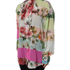 Dolce & Gabbana Multicolor Floral Patchwork Long Sleeves Top