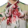 Dolce & Gabbana Multicolor Floral Patchwork Long Sleeves Top