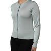 Dolce & Gabbana Light Green Silk Button Down Cardigan Sweater